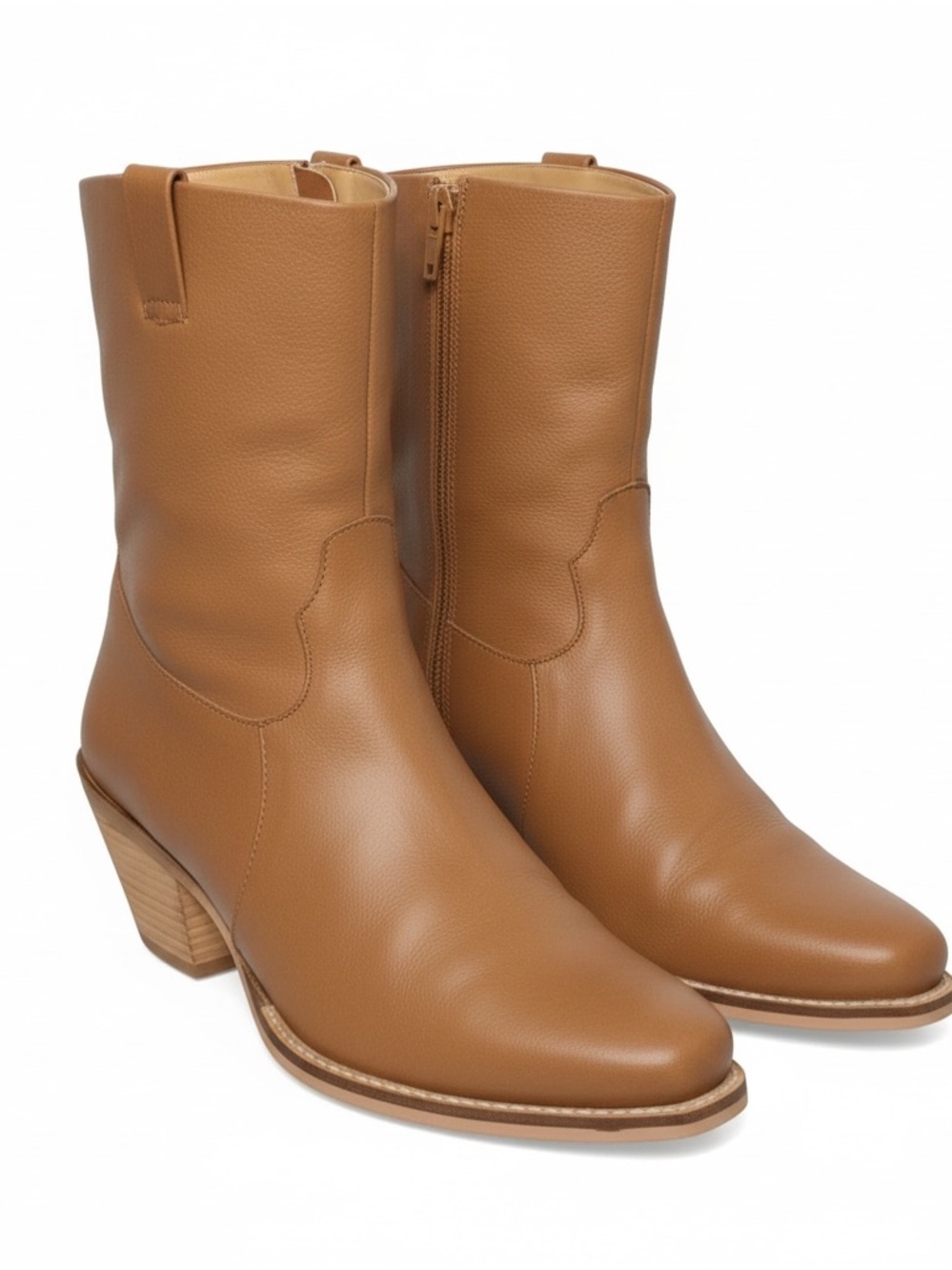 Very Volatile Cognac Leather Ankle Boots